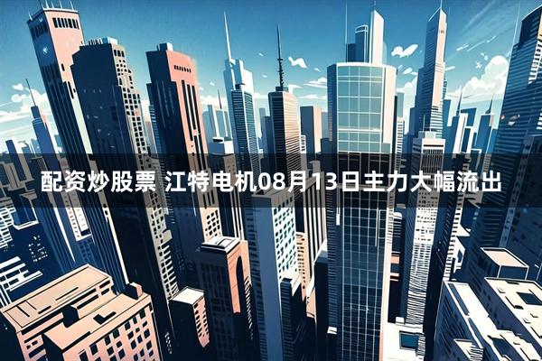 配资炒股票 江特电机08月13日主力大幅流出